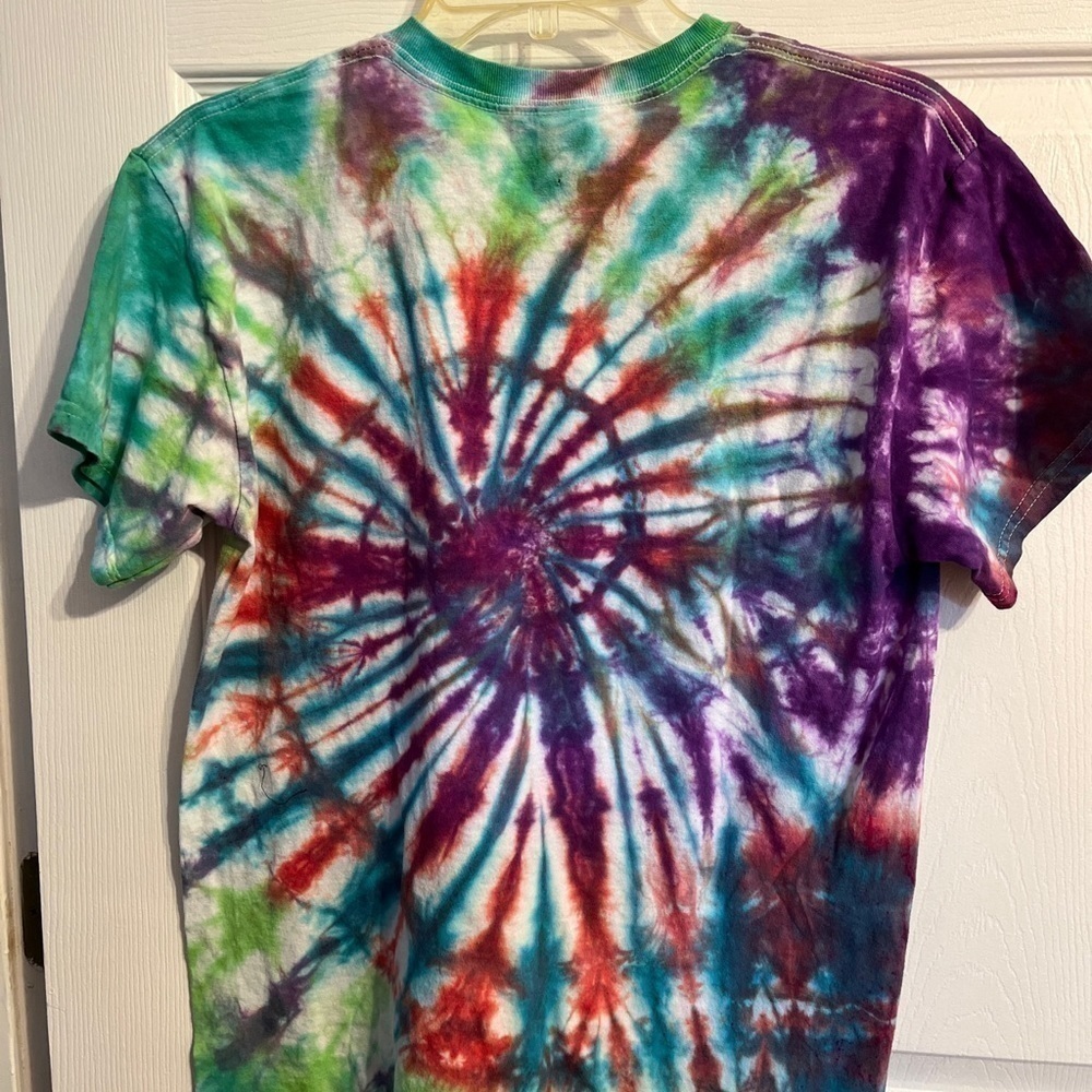 Grateful Dead T Shirt Medium Spiral Dancing Bears Tie Dye Rainbow - Picture 4 of 4